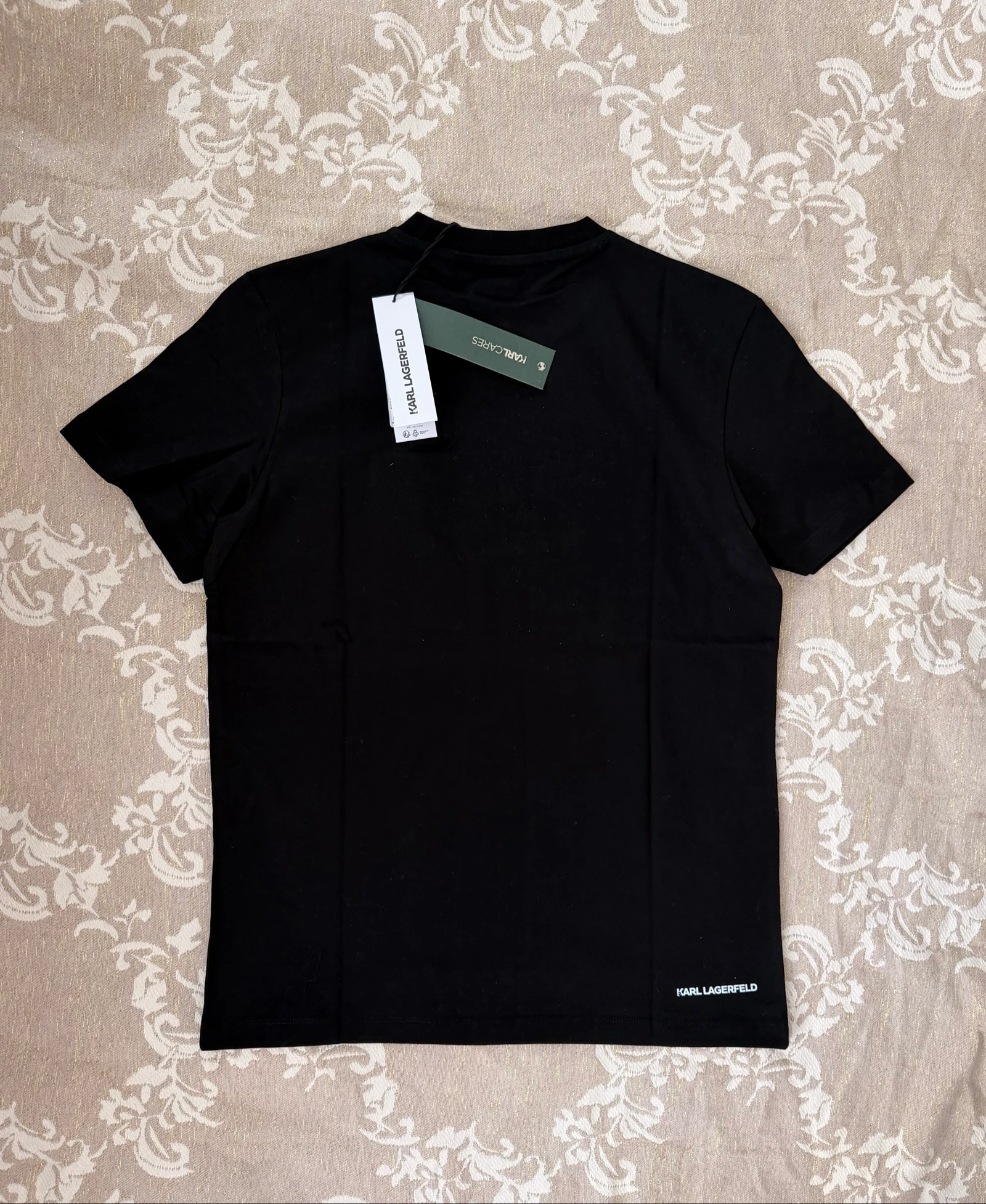 Karl Lagerfeld authentic 100% organic cotton T-Shirt size S black – photo 3